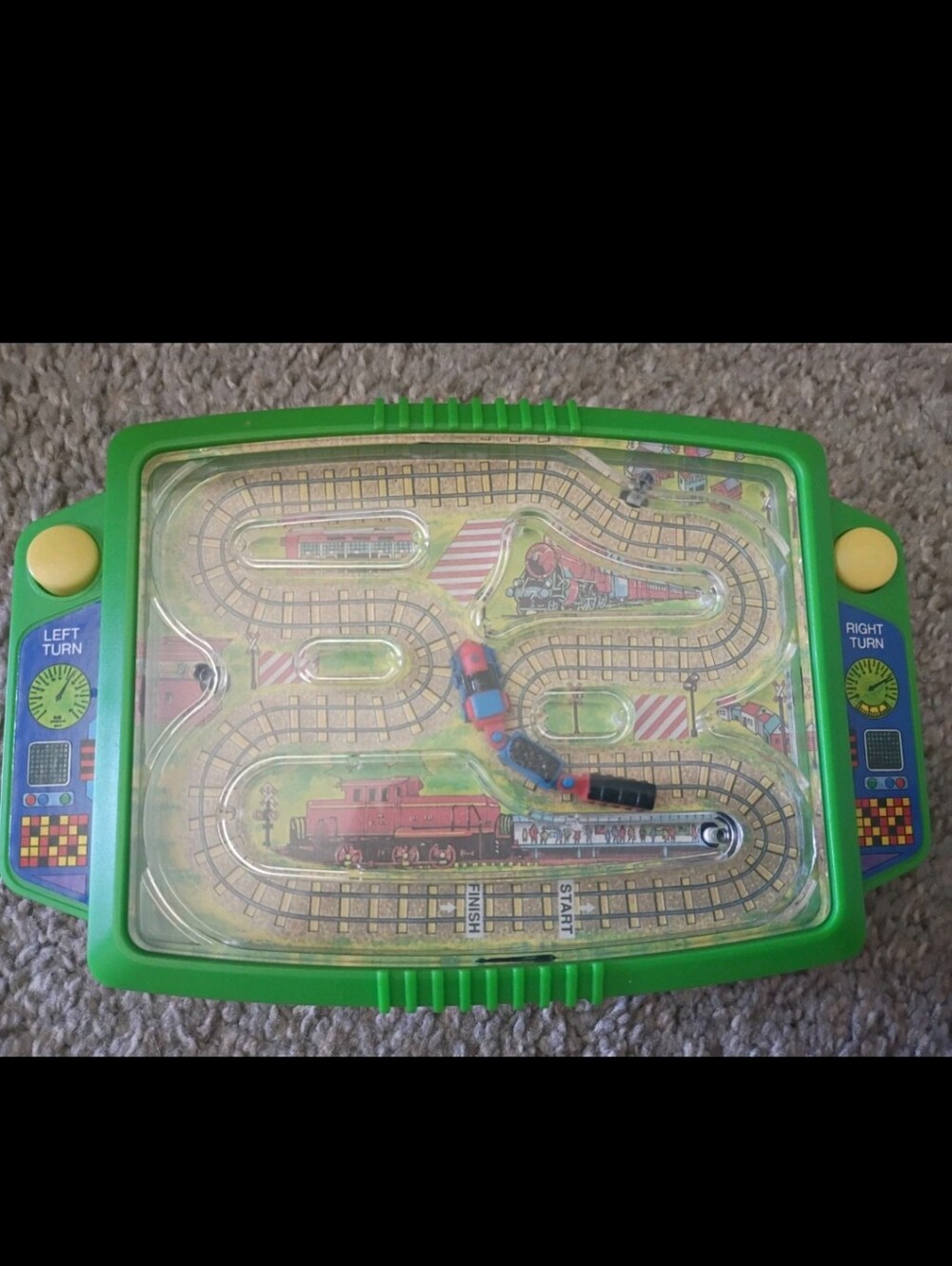 Vintage 1991 Soma Toys Vibrating Train Railroad Express Game-Works Great